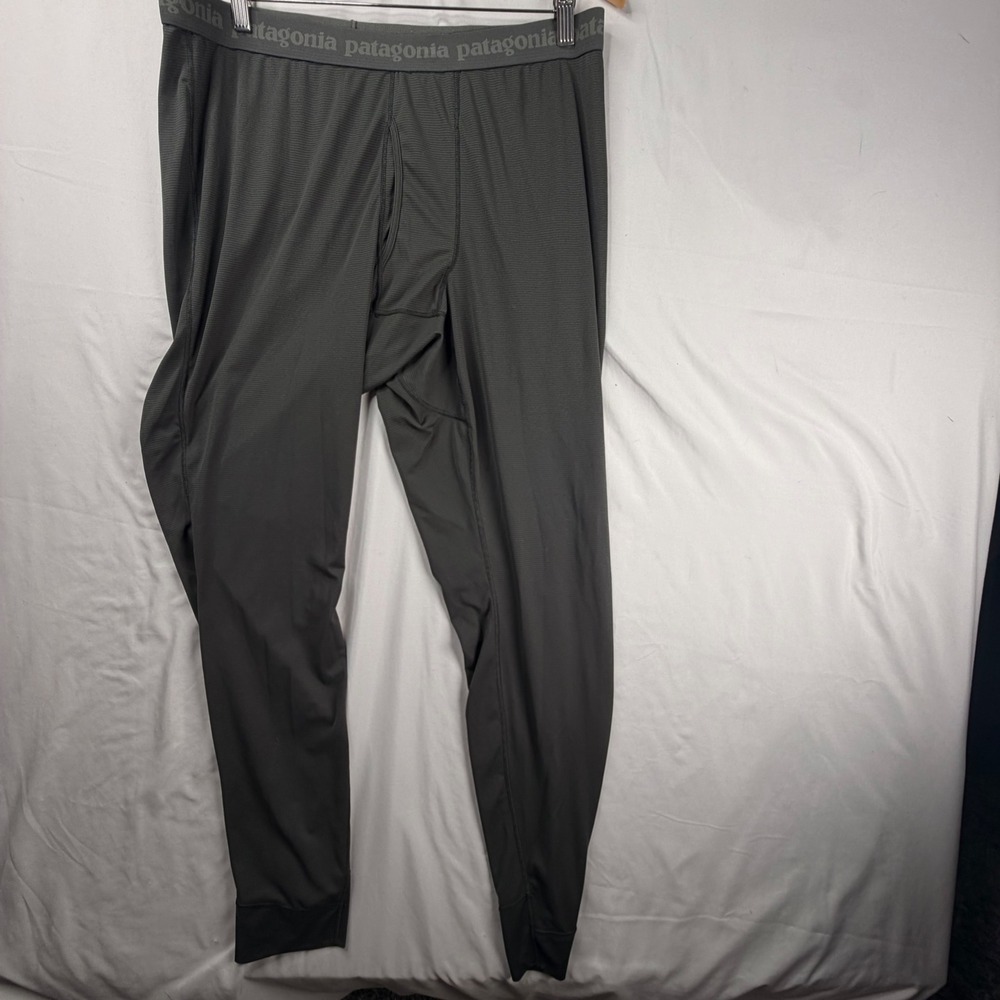 Patagonia Capilene Base Layer Pants XL Gray Mens Thermal Leggings 1981